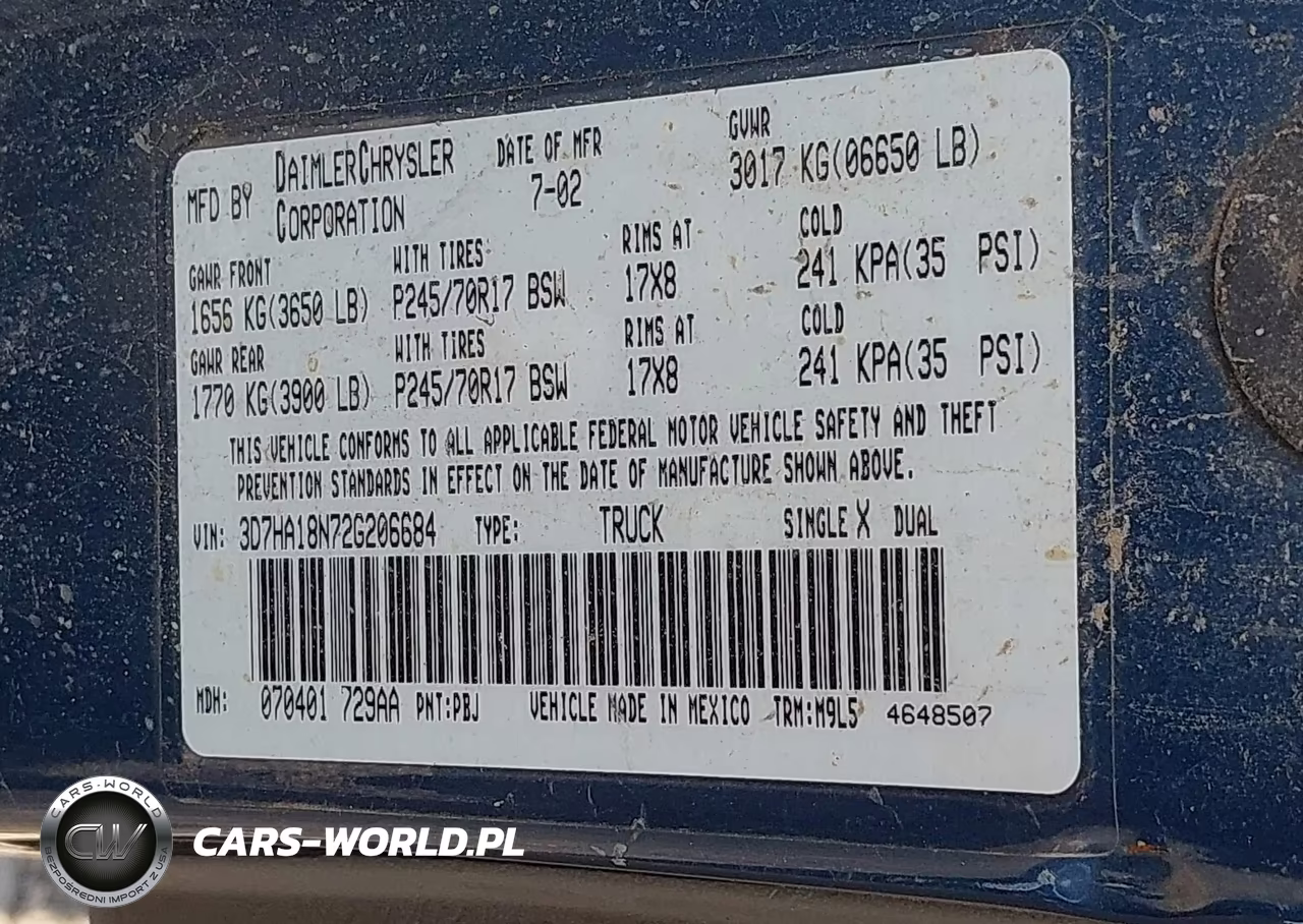 2002 Dodge Ram 1500 St VIN:3D7HA18N72G206684 - 9