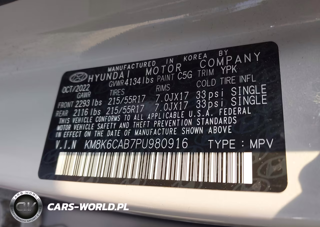 2023 Hyundai Kona Sel VIN:KM8K6CAB7PU980916 - 9