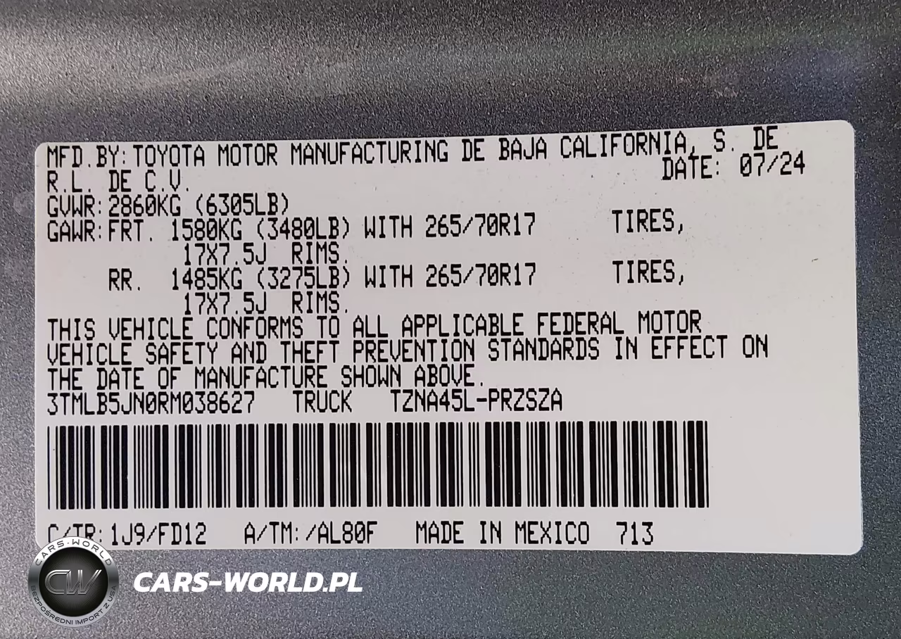2024 Toyota Tacoma Trd Off Road VIN:3TMLB5JN0RM038627 - 9