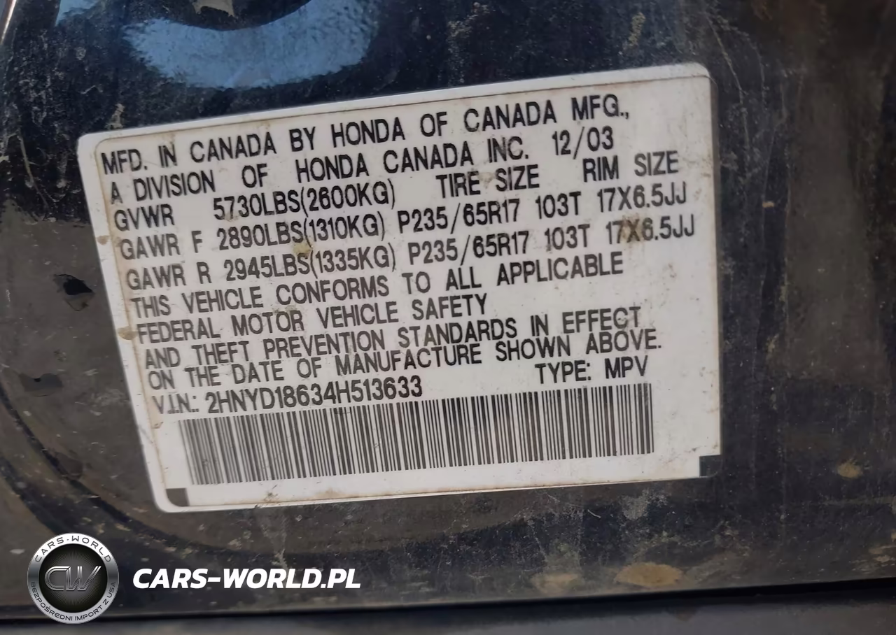 2004 Acura Mdx VIN:2HNYD18634H513633 - 9
