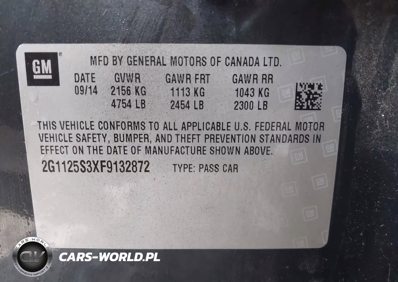 2015 Chevrolet Impala 2Lt VIN:2G1125S3XF9132872 - 9