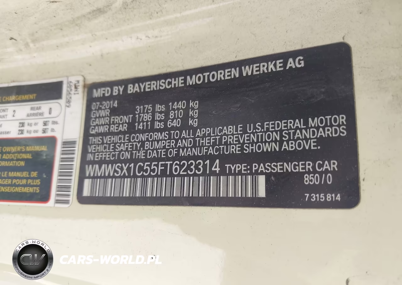 2015 Mini Coupe Cooper VIN:WMWSX1C55FT623314 - 9