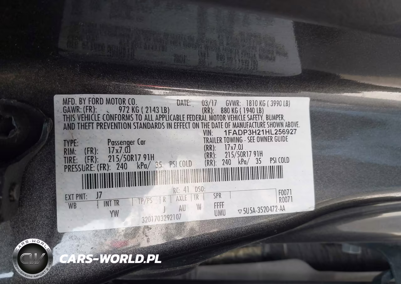 2017 Ford Focus Sel VIN:1FADP3H21HL256927 - 9
