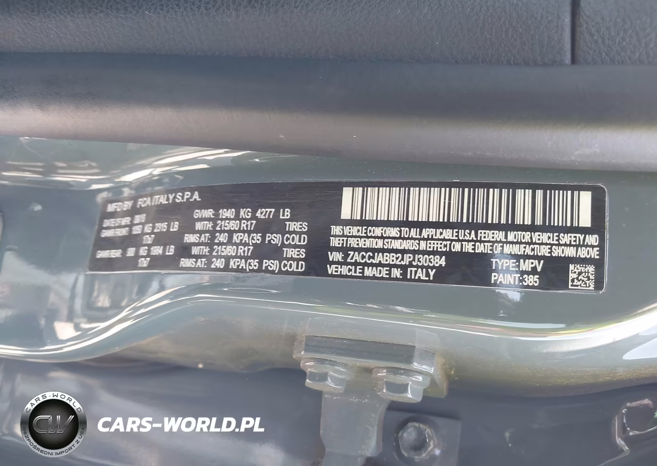 2018 Jeep Renegade Latitude Fwd VIN:ZACCJABB2JPJ30384 - 9