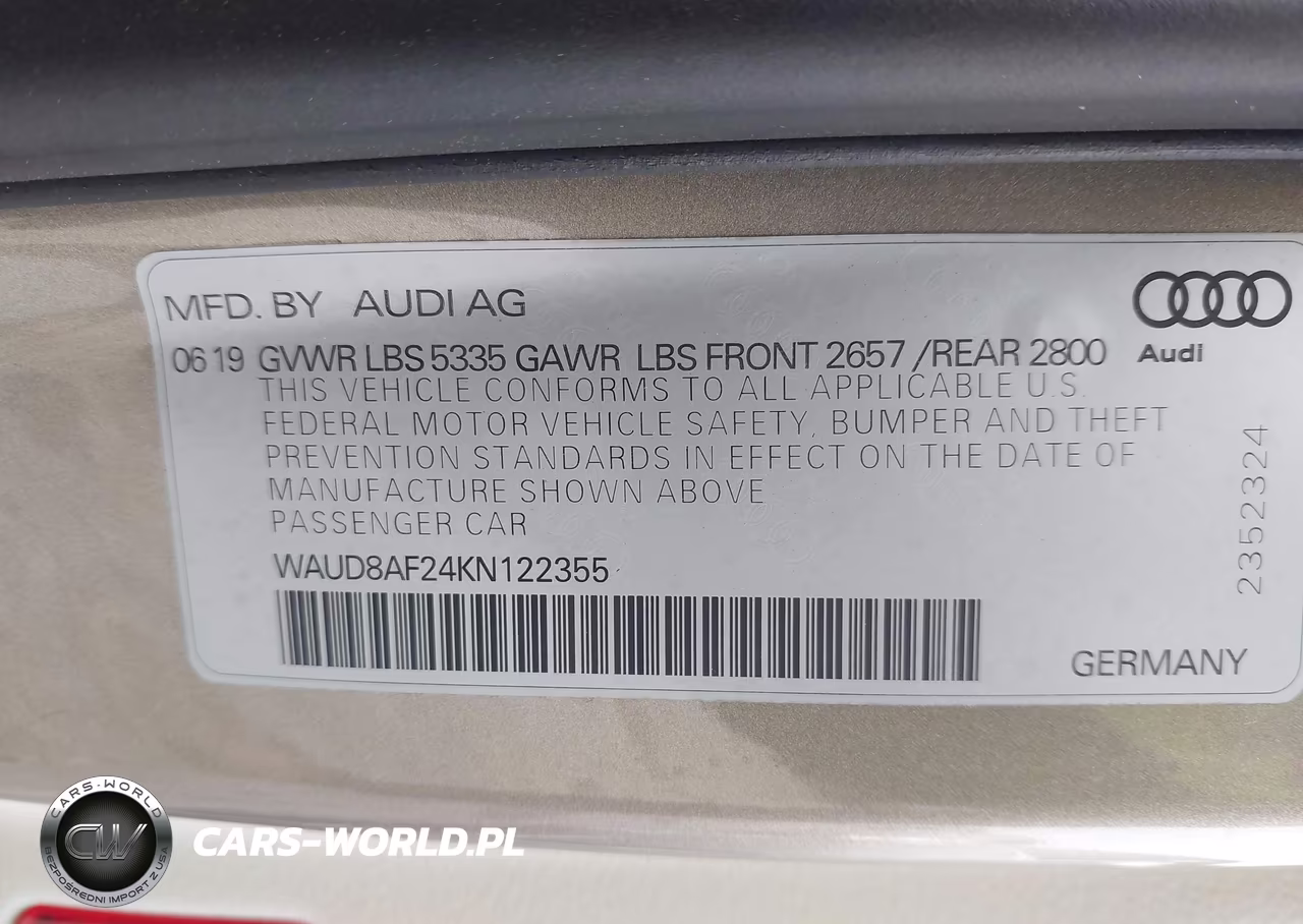 2019 Audi A6 45 Premium VIN:WAUD8AF24KN122355 - 9
