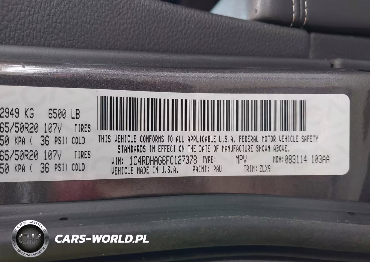 2015 Dodge Durango Sxt VIN:1C4RDHAG6FC127378 - 9