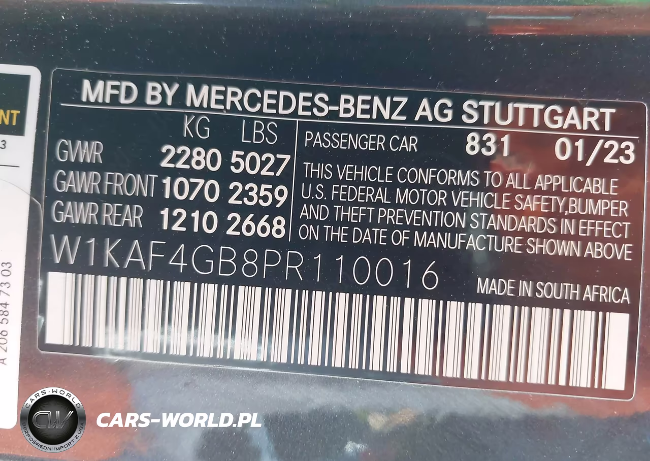 2023 Mercedes-Benz C 300 Sedan VIN:W1KAF4GB8PR110016 - 9