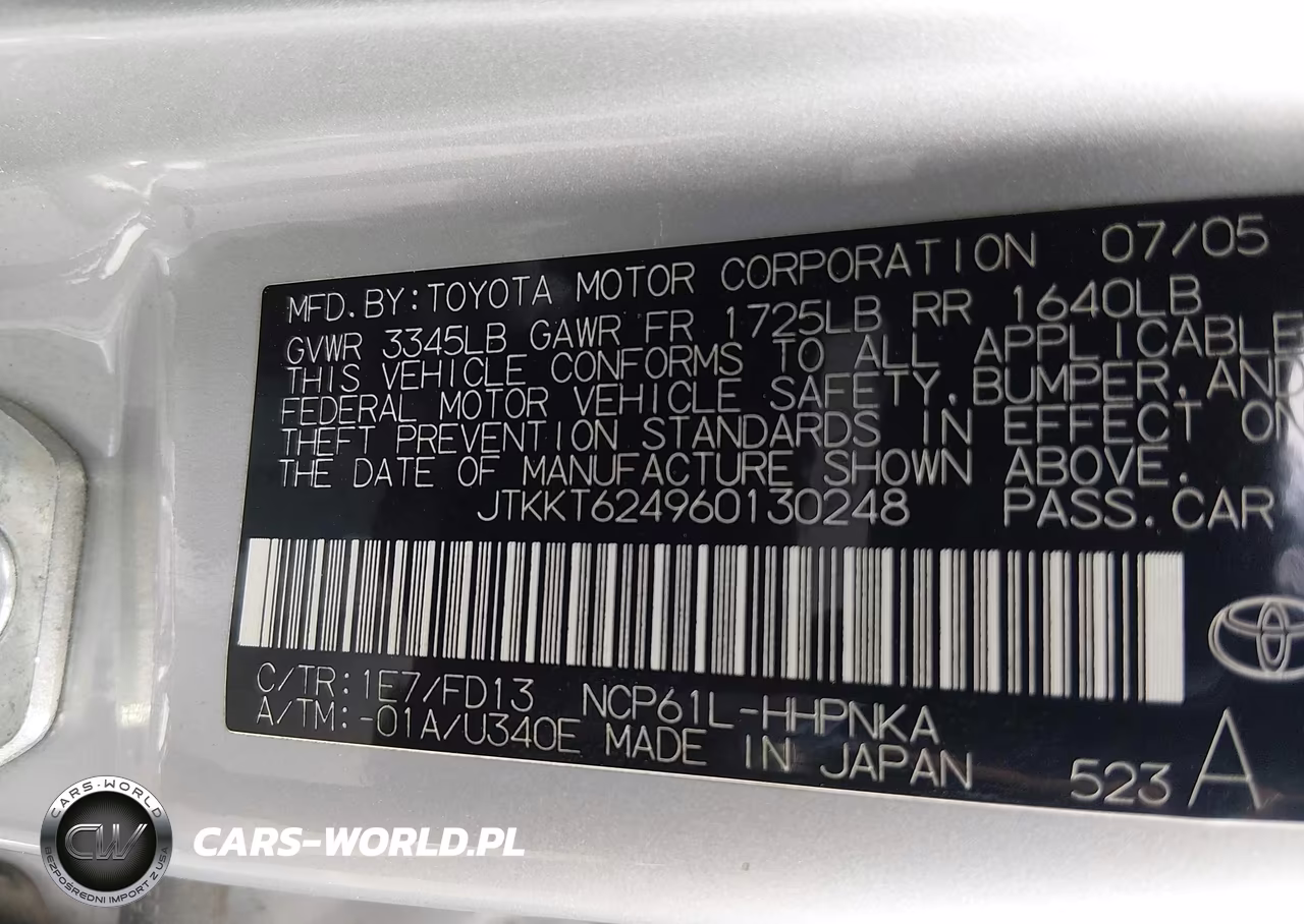 2006 Scion Xa VIN:JTKKT624960130248 - 9