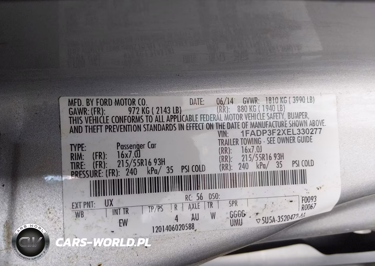 2014 Ford Focus Se VIN:1FADP3F2XEL330277 - 9