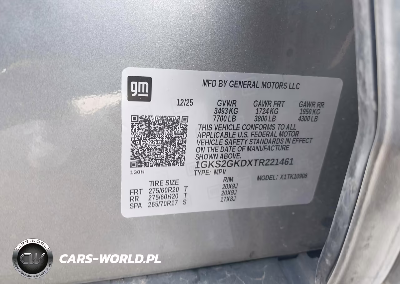 2026 GMC Yukon Xl 4Wd Elevation VIN:1GKS2GKDXTR221461 - 9
