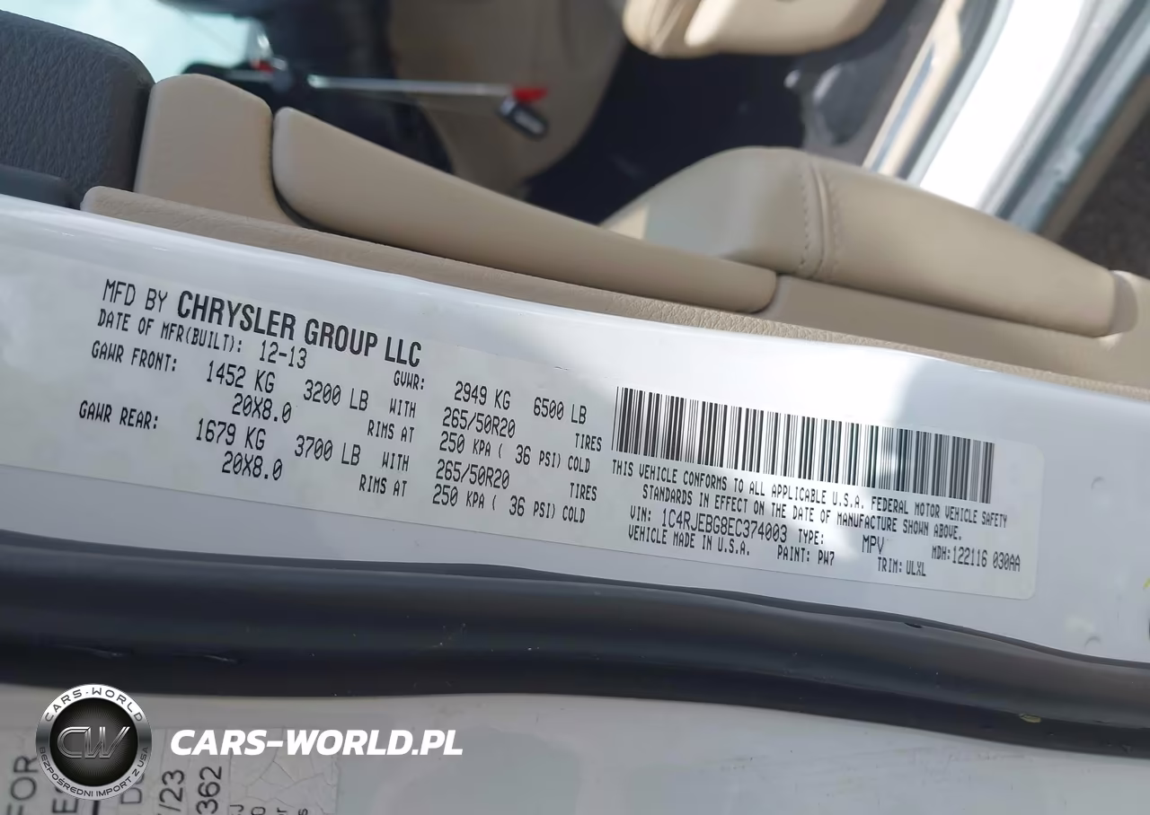 2014 Jeep Grand Cherokee Limited VIN:1C4RJEBG8EC374003 - 9