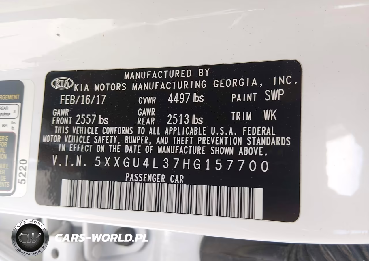 2017 Kia Optima Ex VIN:5XXGU4L37HG157700 - 9