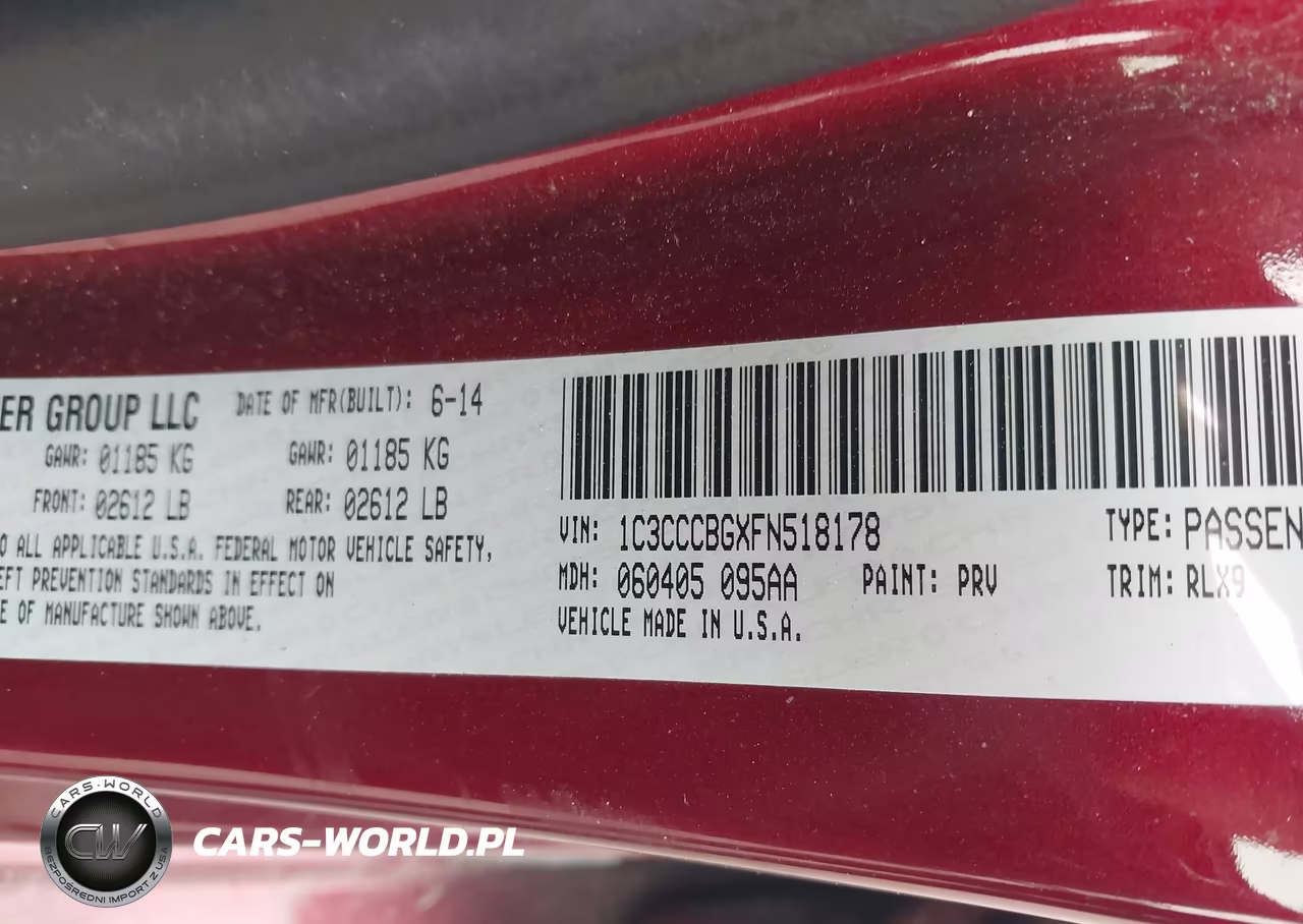 2015 Chrysler 200 S VIN:1C3CCCBGXFN518178 - 9