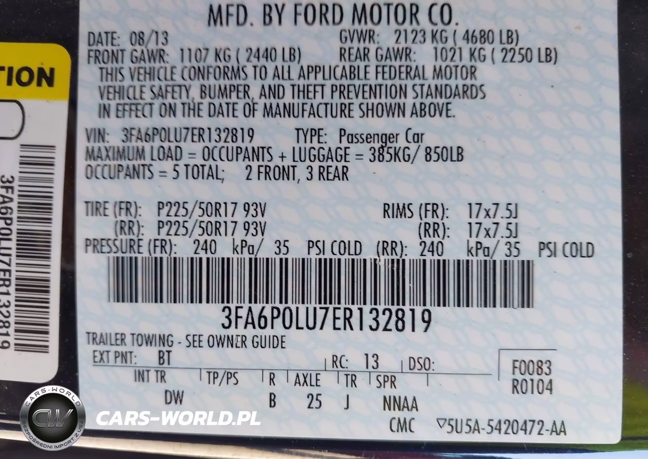 2014 Ford Fusion Se Hybrid VIN:3FA6P0LU7ER132819 - 9