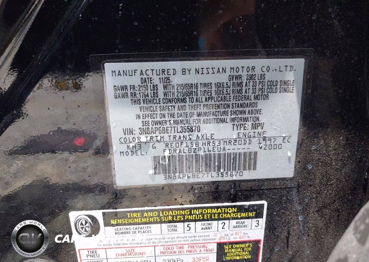 2026 Nissan Kicks S VIN:3N8AP6BE7TL355870 - 9
