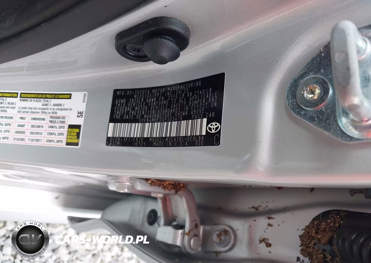 2025 Toyota Corolla Le VIN:5YFB4MDE2SP303476 - 9