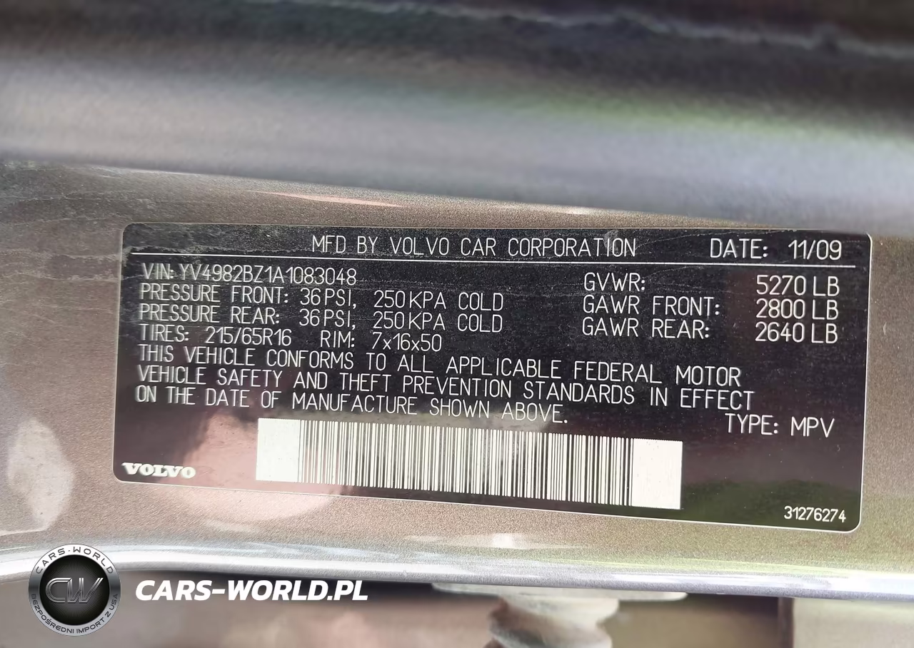 2010 Volvo Xc70 3.2 VIN:YV4982BZ1A1083048 - 9