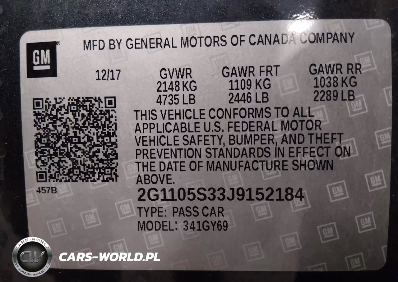 2018 Chevrolet Impala 1Lt VIN:2G1105S33J9152184 - 9