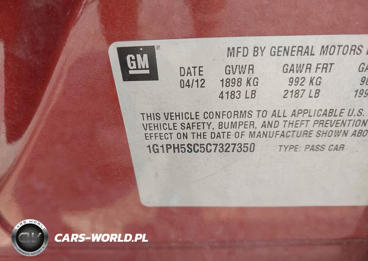 2012 Chevrolet Cruze Ltz VIN:1G1PH5SC5C7327350 - 9