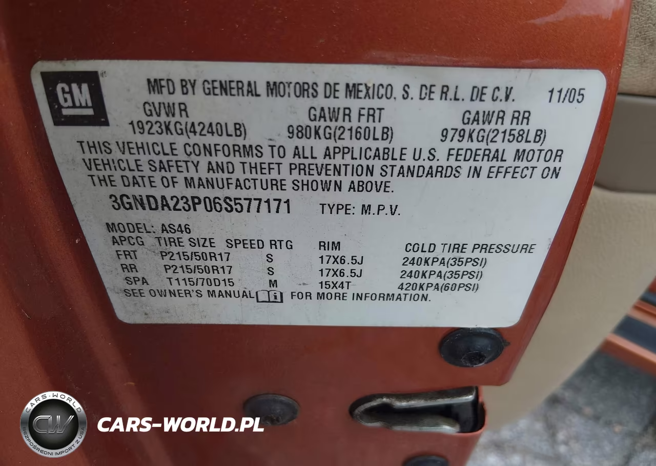2006 Chevrolet Hhr Lt VIN:3GNDA23P06S577171 - 9