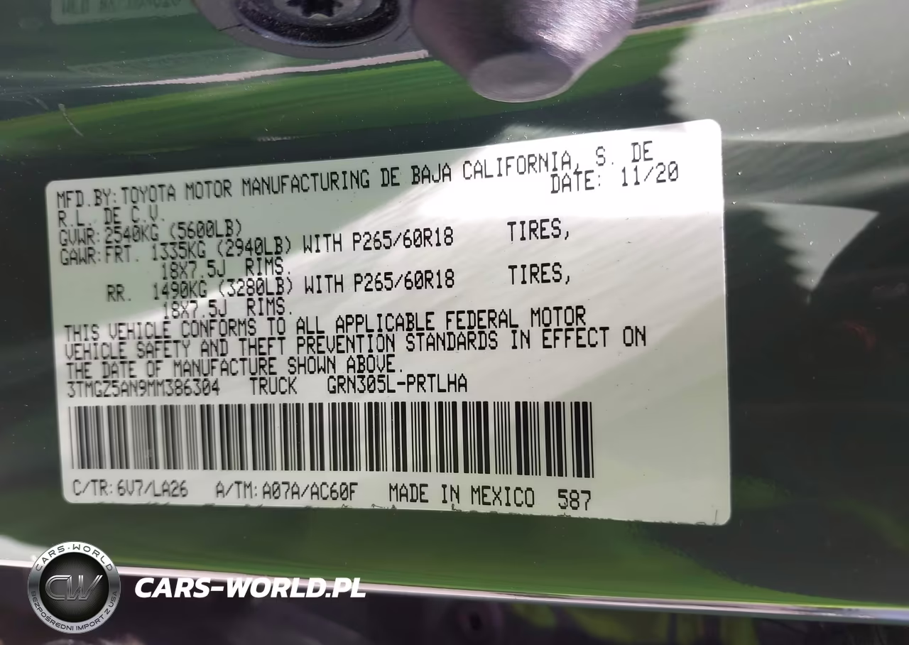 2021 Toyota Tacoma Limited VIN:3TMGZ5AN9MM386304 - 9