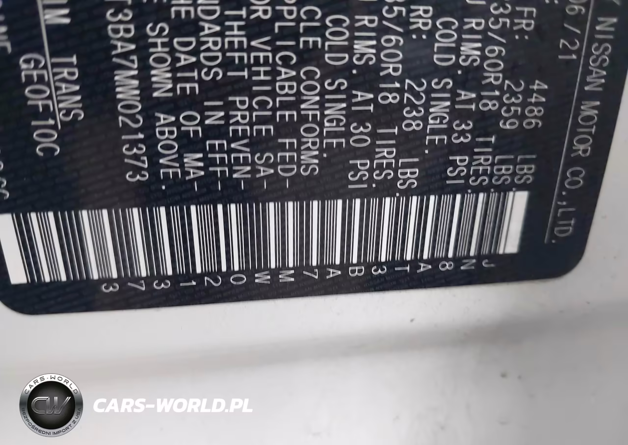 2021 Nissan Rogue Sv Fwd VIN:JN8AT3BA7MW021373 - 9