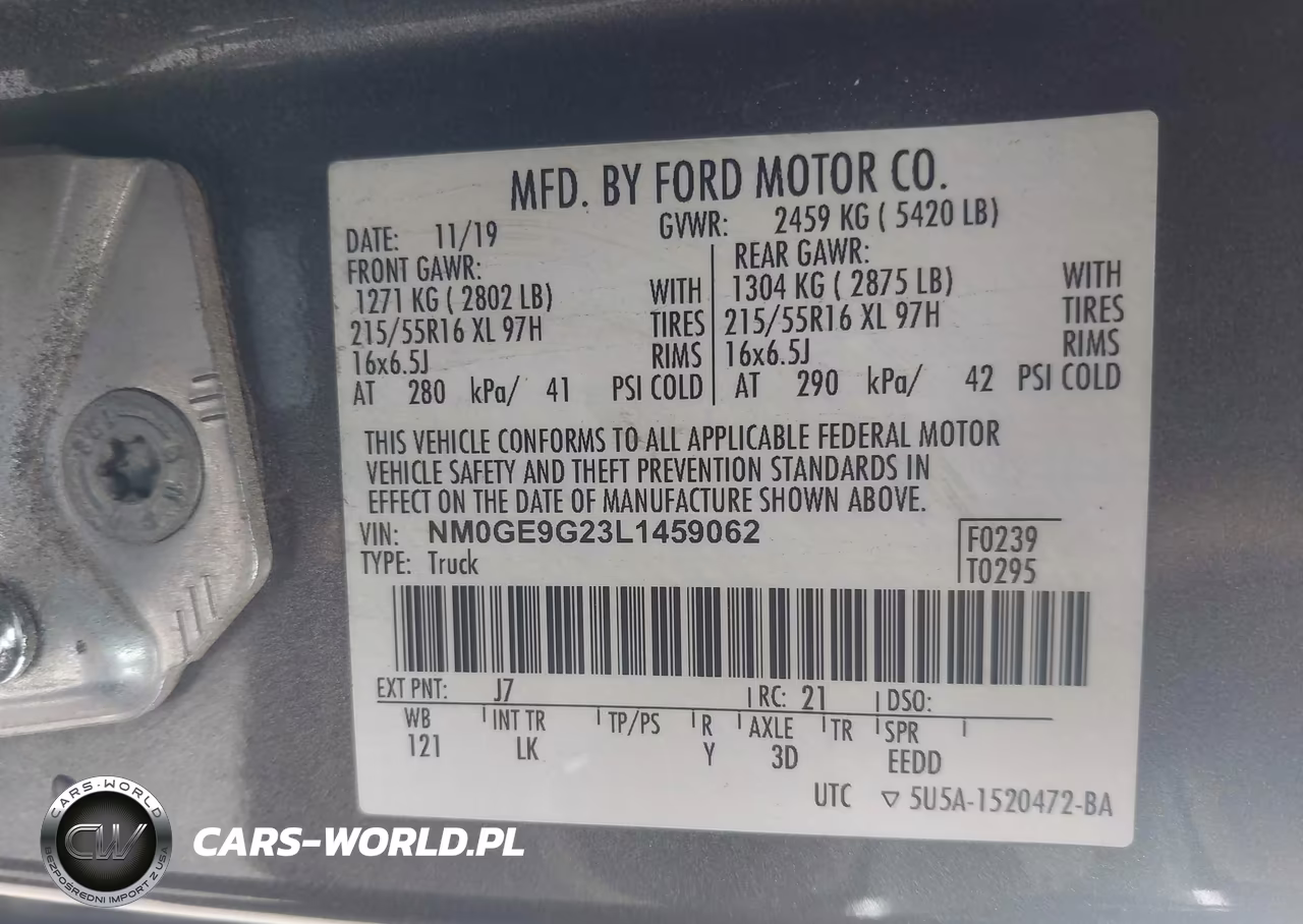 2020 Ford Transit Connect Titanium Passenger VIN:NM0GE9G23L1459062 - 9