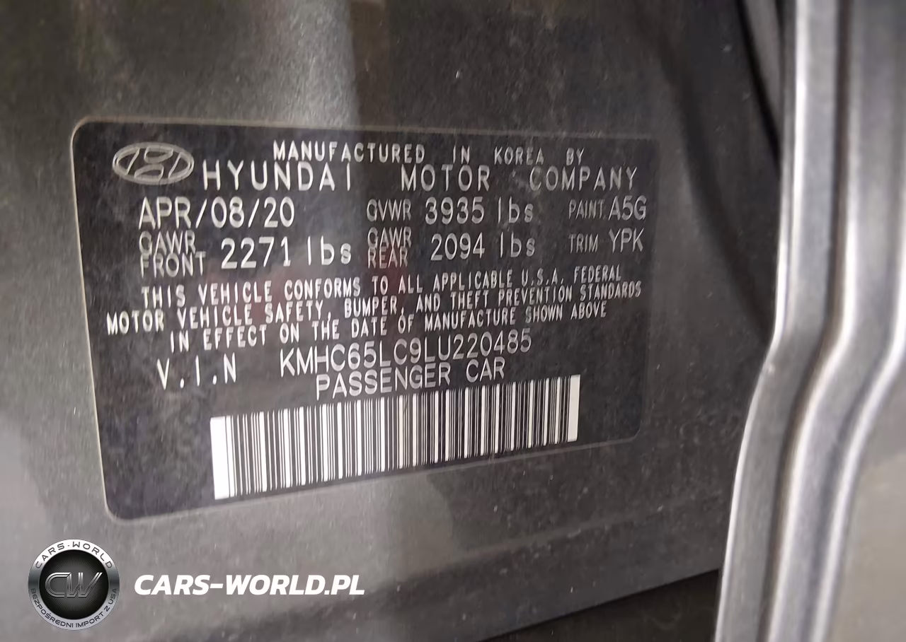 2020 Hyundai Ioniq Hybrid Blue VIN:KMHC65LC9LU220485 - 9
