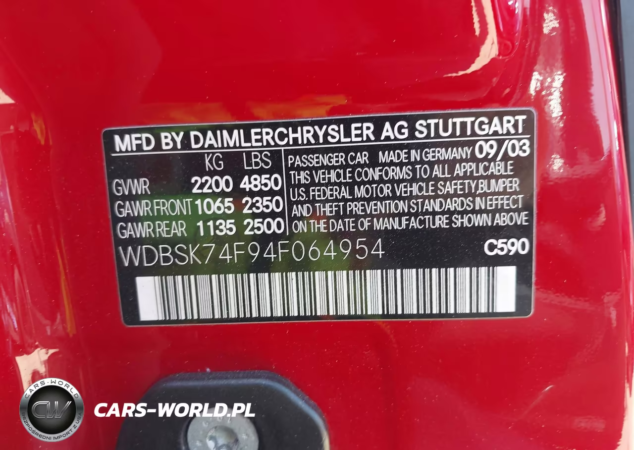 2004 Mercedes-Benz Sl 55 Amg VIN:WDBSK74F94F064954 - 9