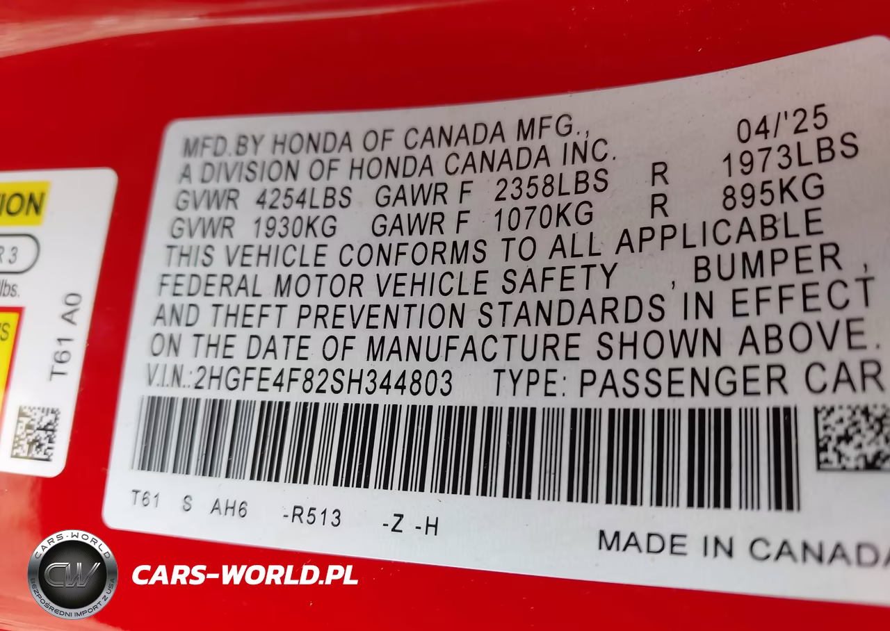2025 Honda Civic Hybrid Sport-Sport Touring VIN:2HGFE4F82SH344803 - 9