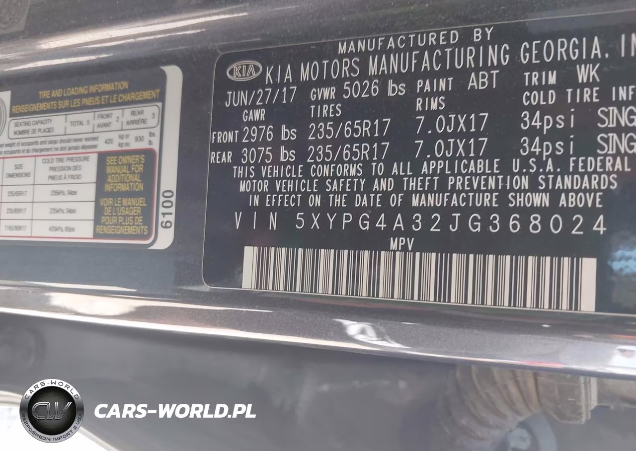 2018 Kia Sorento 2.4L Lx VIN:5XYPG4A32JG368024 - 9