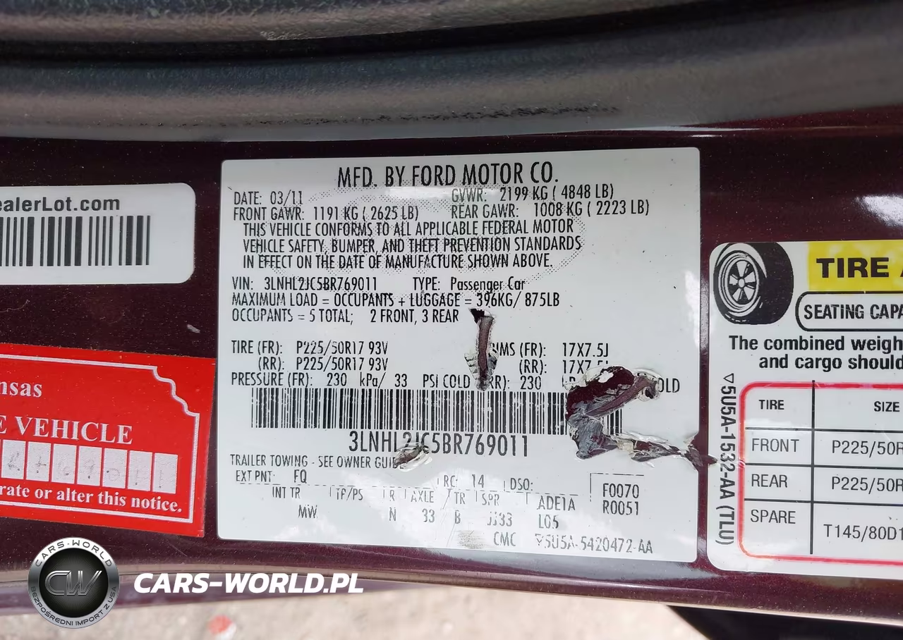 2011 Lincoln Mkz VIN:3LNHL2JC5BR769011 - 9