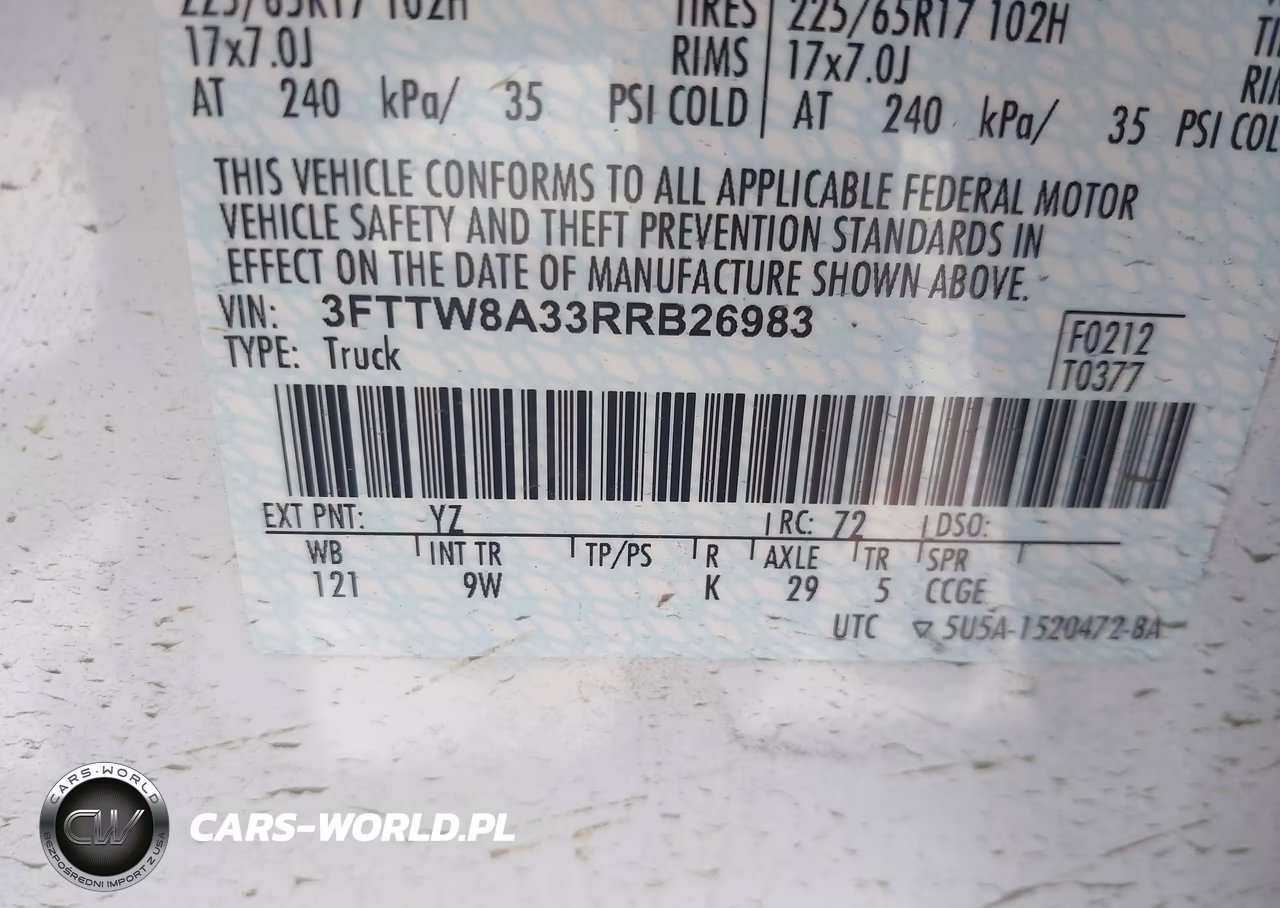 2024 Ford Maverick Xl VIN:3FTTW8A33RRB26983 - 9