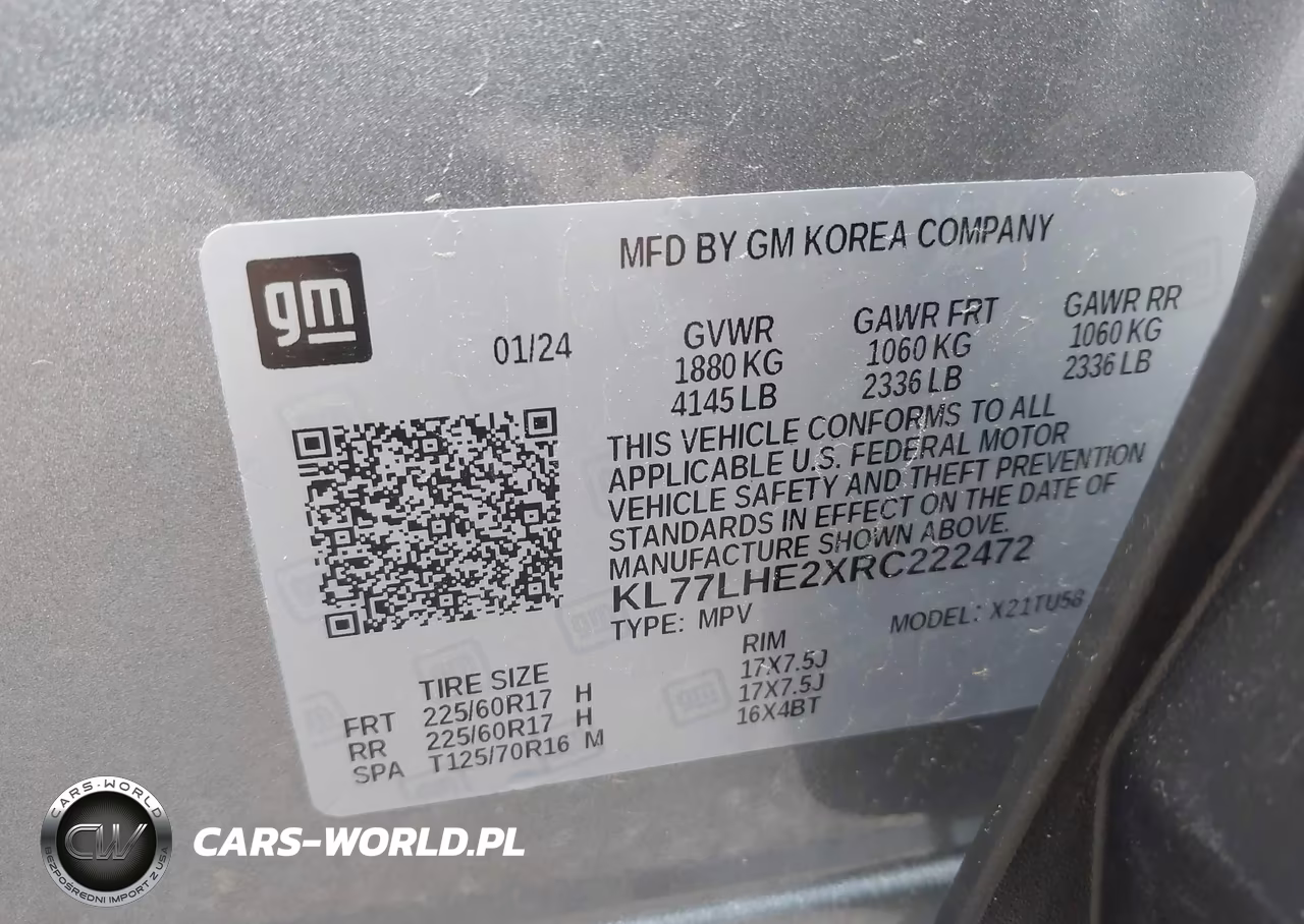 2024 Chevrolet Trax Fwd Lt VIN:KL77LHE2XRC222472 - 9