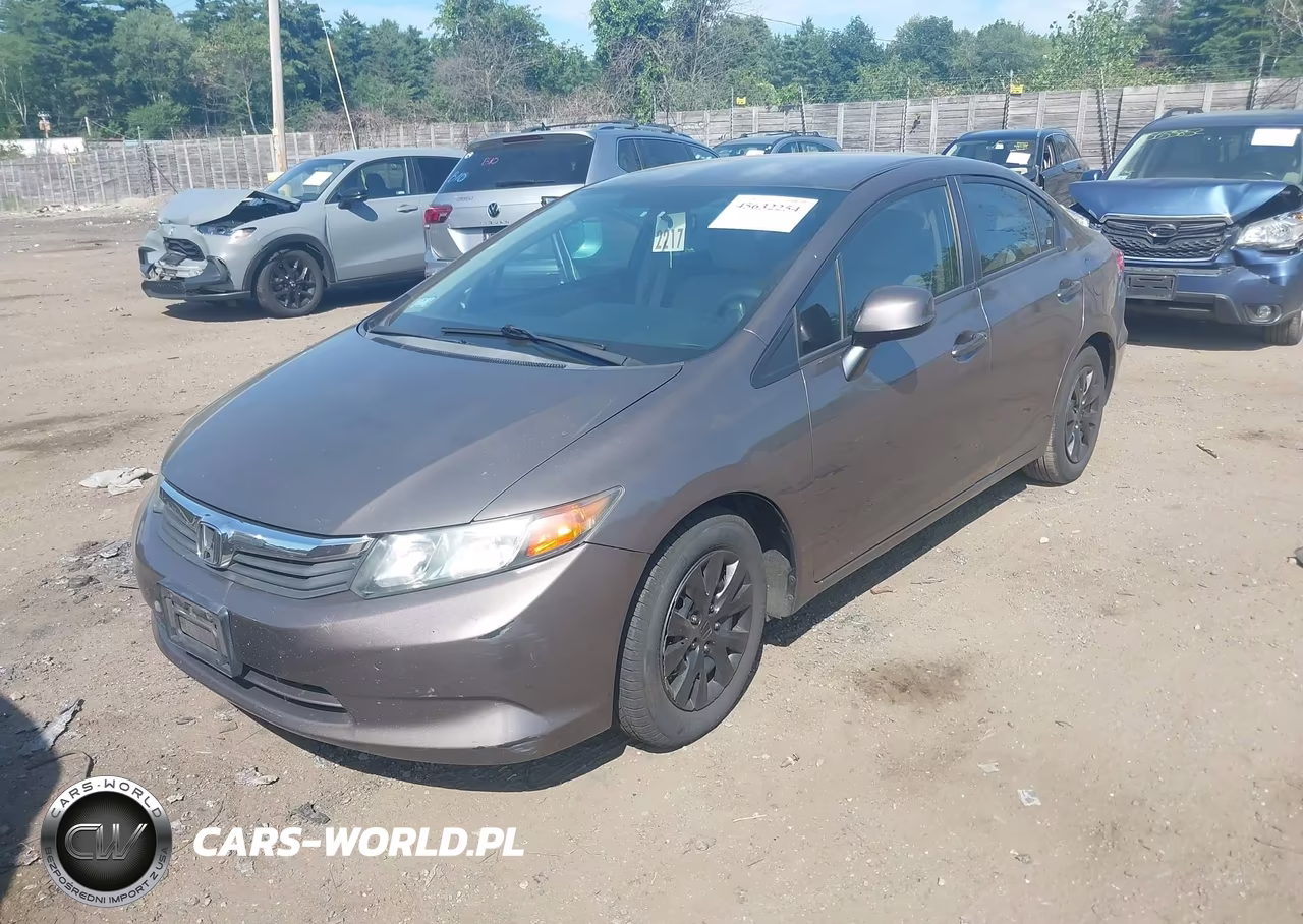 2012 Honda Civic Lx VIN:2HGFB2F53CH529480 - 2