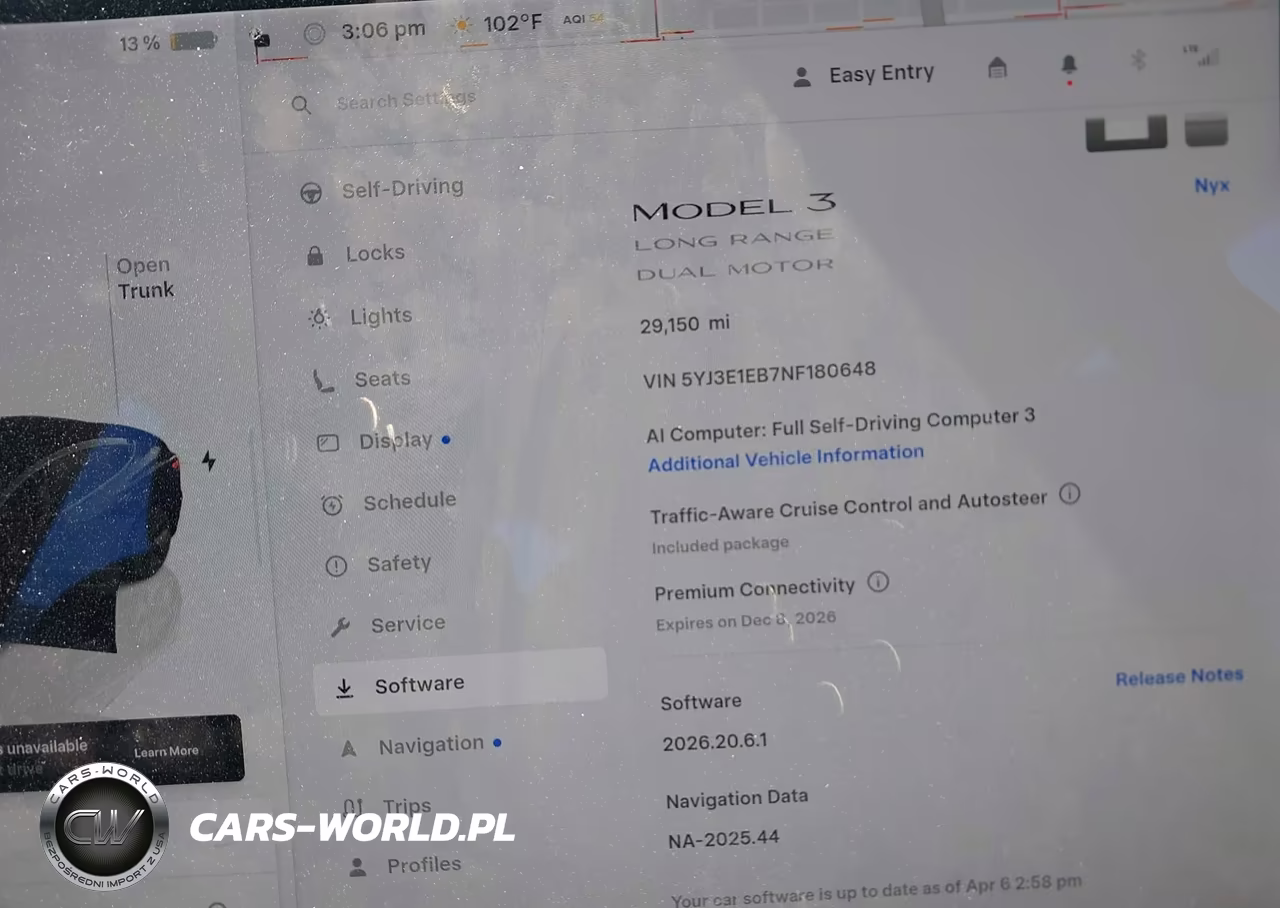 2022 Tesla Model 3 Long Range Dual Motor All-Wheel Drive VIN:5YJ3E1EB7NF180648 - 7