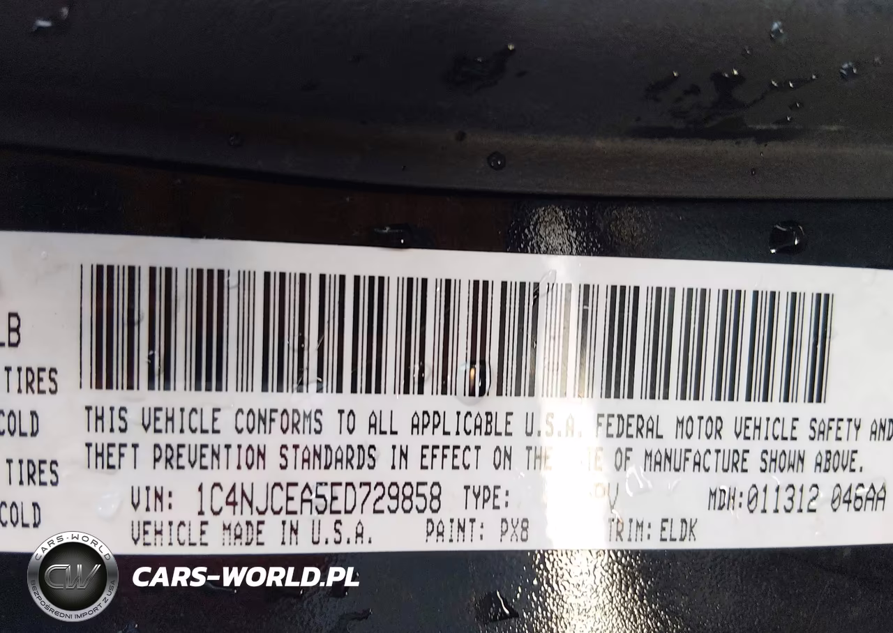 2014 Jeep Compass High Altitude VIN:1C4NJCEA5ED729858 - 9