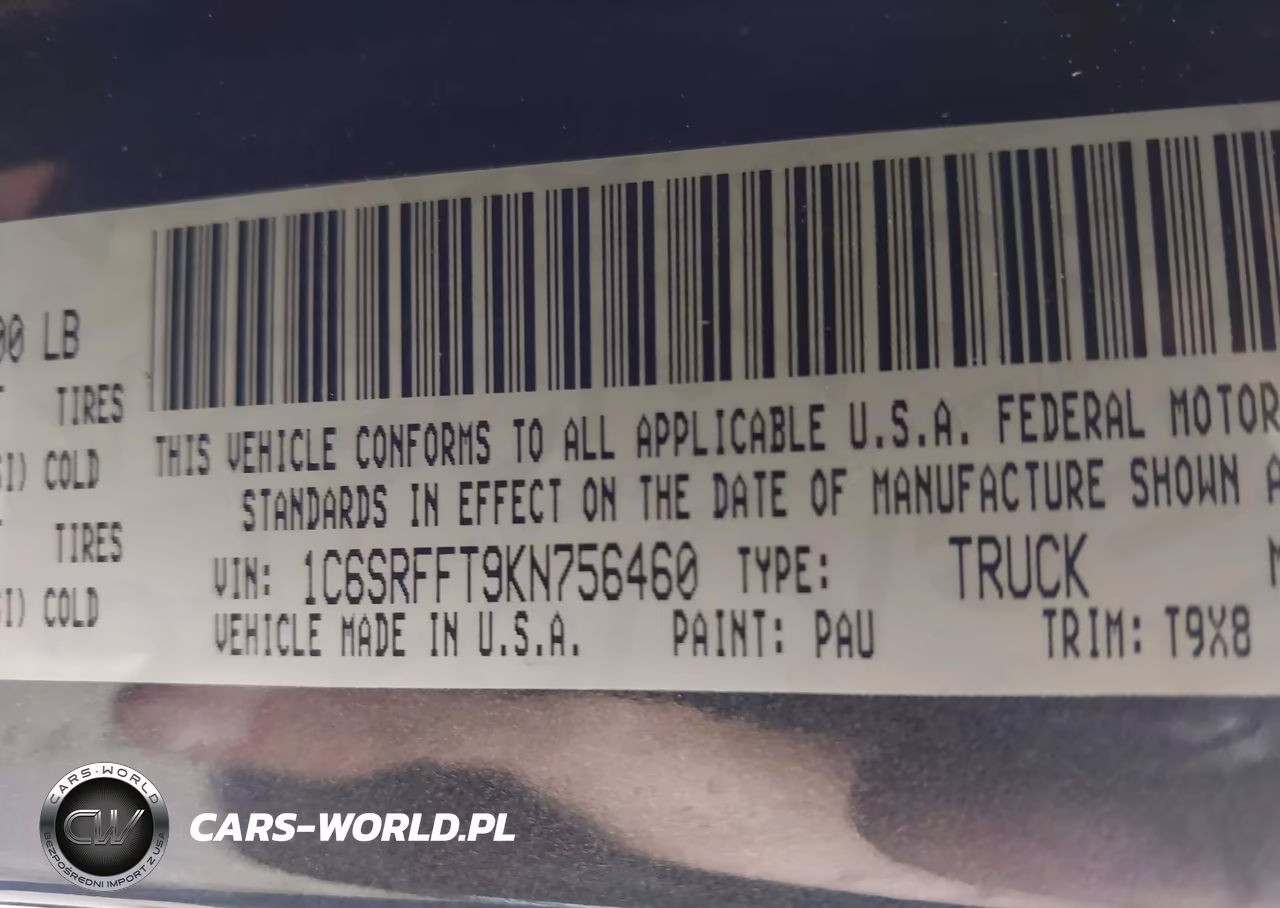 2019 Ram 1500 Big Horn-Lone Star 4X4 5'7 Box VIN:1C6SRFFT9KN756460 - 9