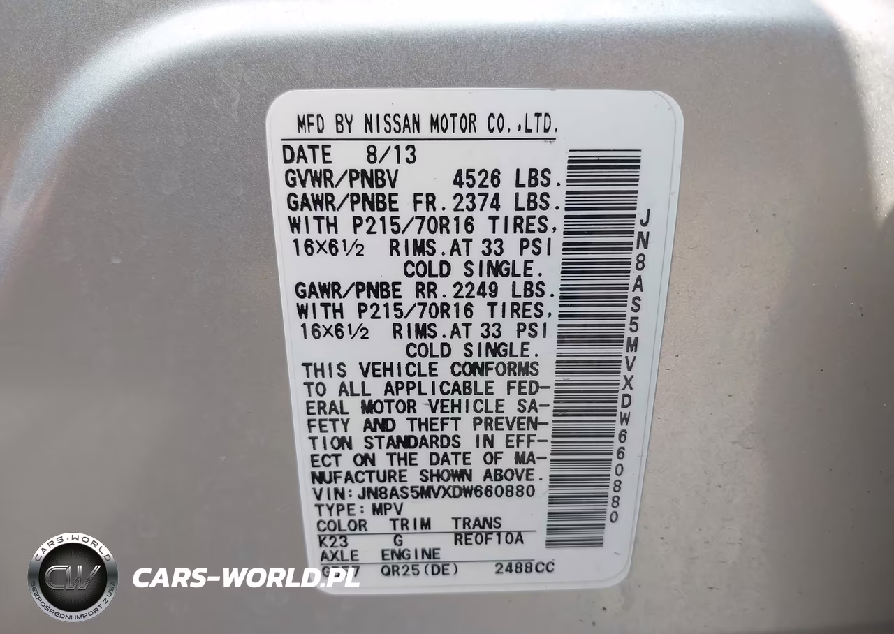 2013 Nissan Rogue S VIN:JN8AS5MVXDW660880 - 9