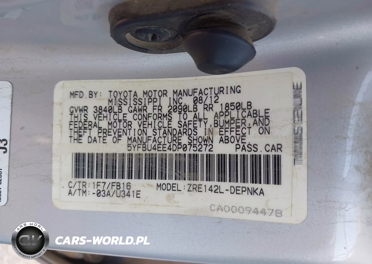 2013 Toyota Corolla Le VIN:5YFBU4EE4DP075272 - 9