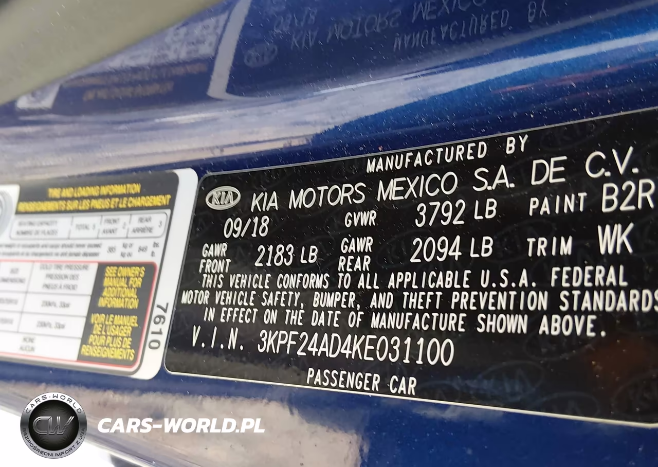 2019 Kia Forte Lxs VIN:3KPF24AD4KE031100 - 9