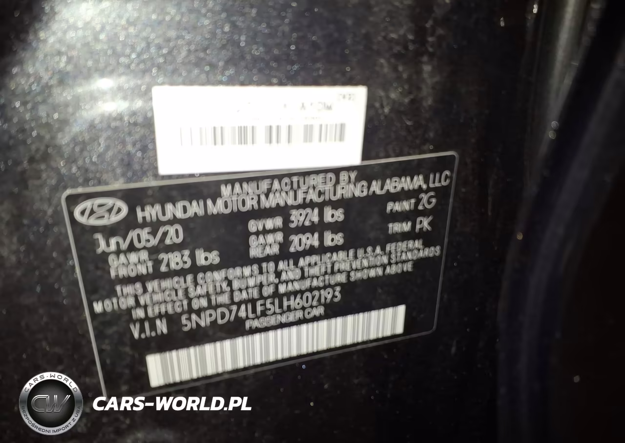 2020 Hyundai Elantra Se VIN:5NPD74LF5LH602193 - 9