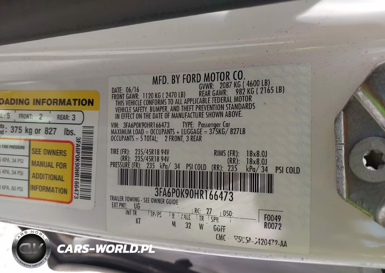 2017 Ford Fusion Titanium VIN:3FA6P0K90HR166473 - 9