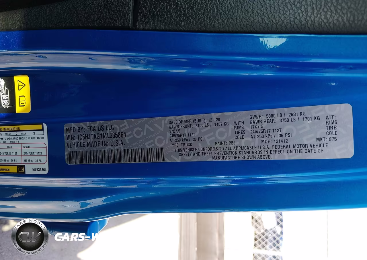 2021 Jeep Gladiator Sport S 4X4 VIN:1C6HJTAG1ML535864 - 9