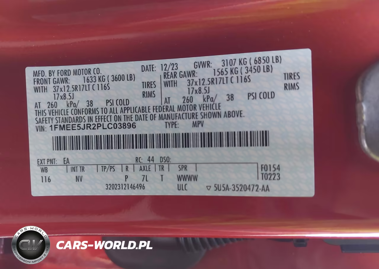 2023 Ford Bronco Raptor VIN:1FMEE5JR2PLC03896 - 9