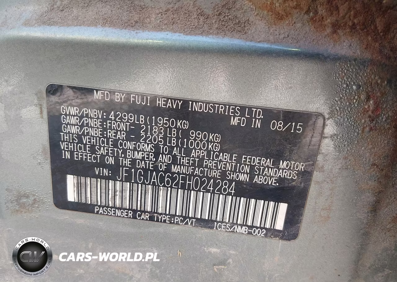 2015 Subaru Impreza 2.0I Premium VIN:JF1GJAC62FH024284 - 9