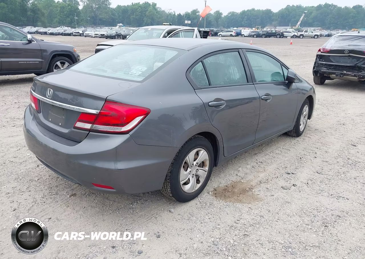 2013 Honda Civic Lx VIN:2HGFB2F56DH598553 - 4