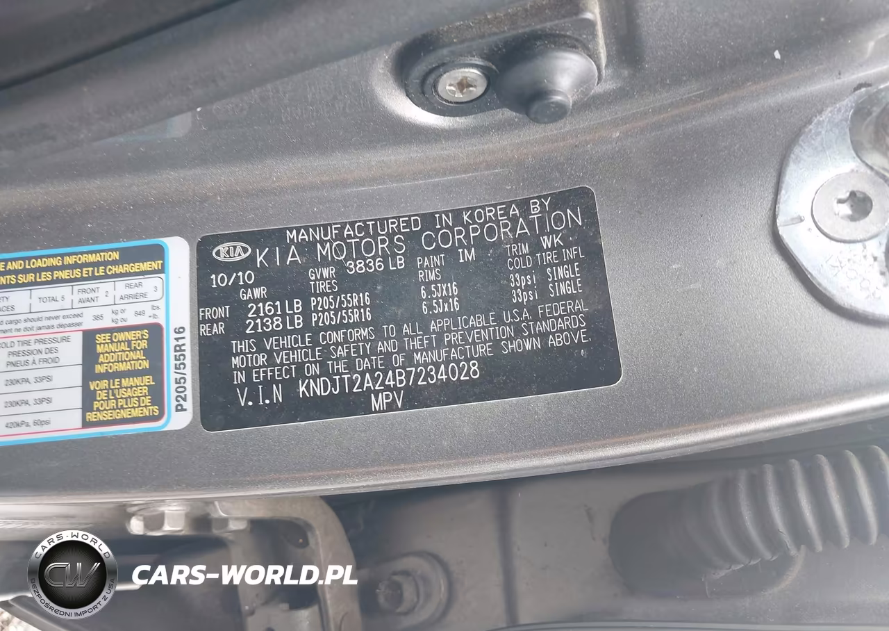 2011 Kia Soul + VIN:KNDJT2A24B7234028 - 9