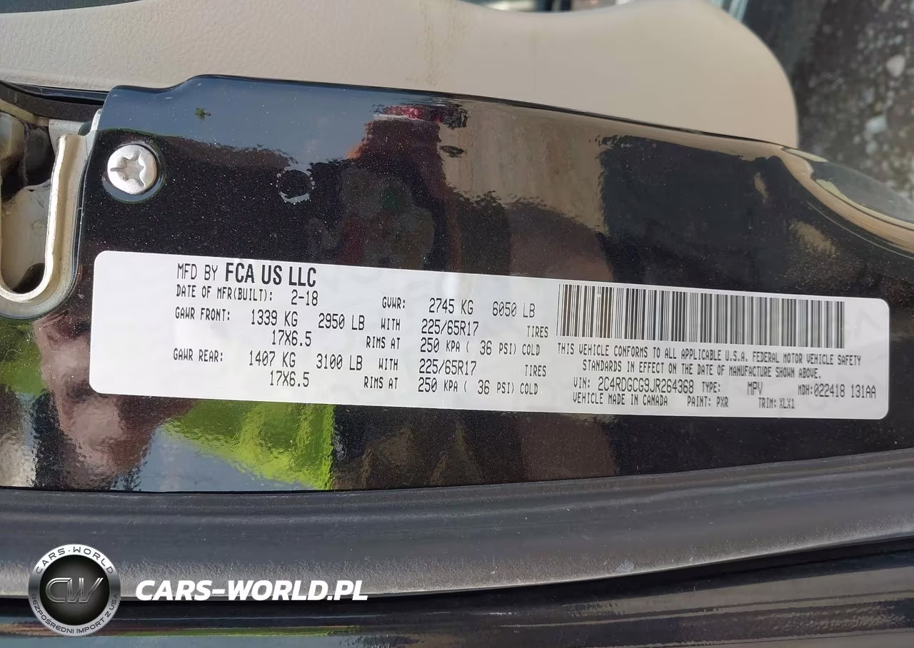2018 Dodge Grand Caravan Sxt VIN:2C4RDGCG9JR264368 - 9