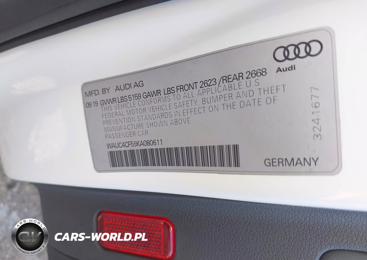 2019 Audi S5 3.0T Premium VIN:WAUC4CF59KA080611 - 9
